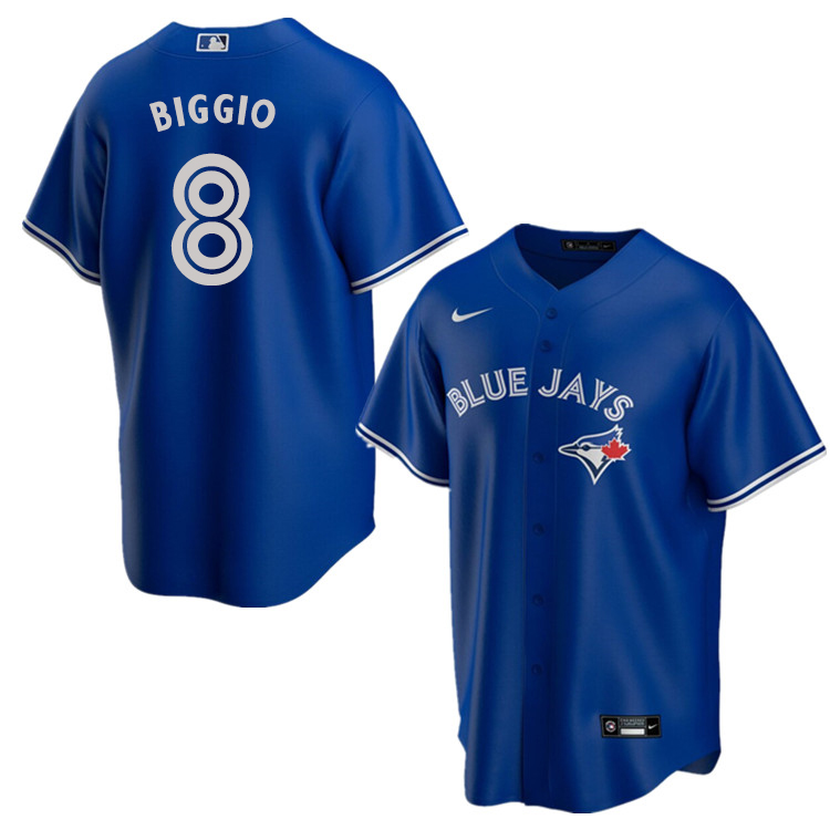 Nike Men #8 Cavan Biggio Toronto Blue Jays Baseball Jerseys Sale-Blue